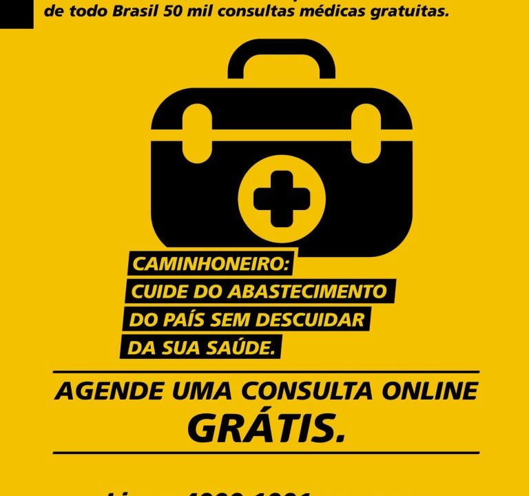 CCR oferece 50 mil consultas médicas gratuitas para caminhoneiros sobre Covid-19