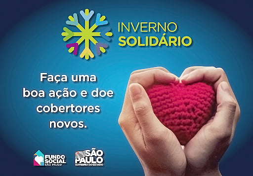 Campanha Inverno Solidário 2020 visa arrecadar cobertores novos