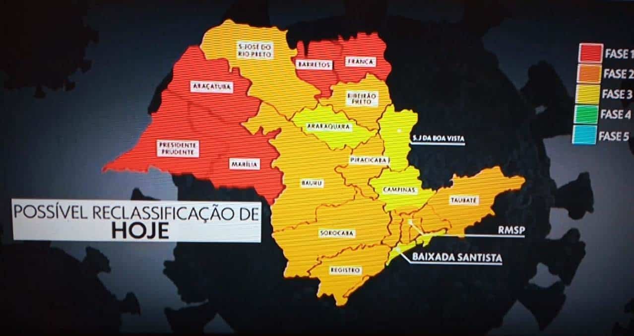 Reclassificação pode deixar todo estado na fase vermelha nos fins de semana