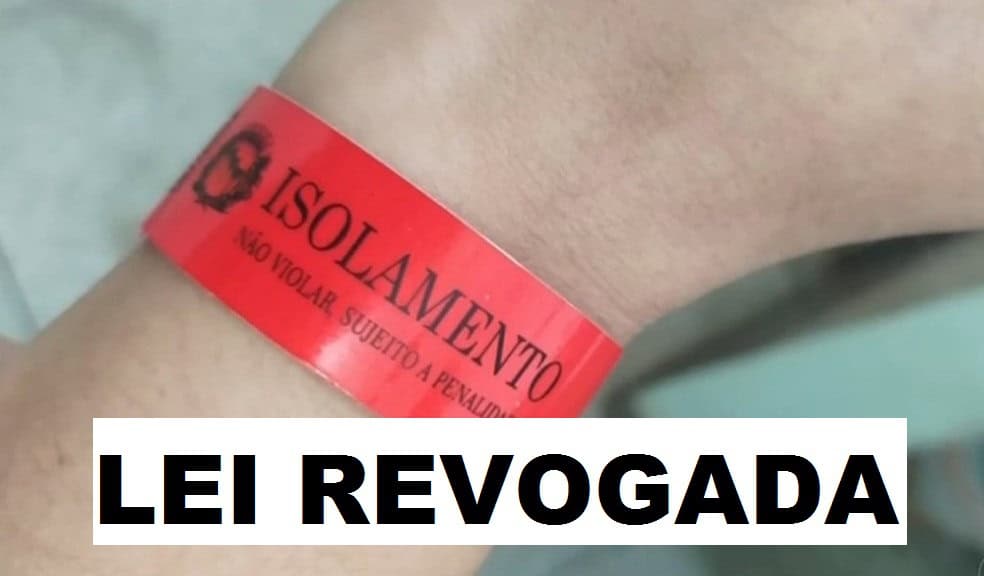 Câmara revoga lei que obrigava pacientes com covid a usarem pulseiras de identificação