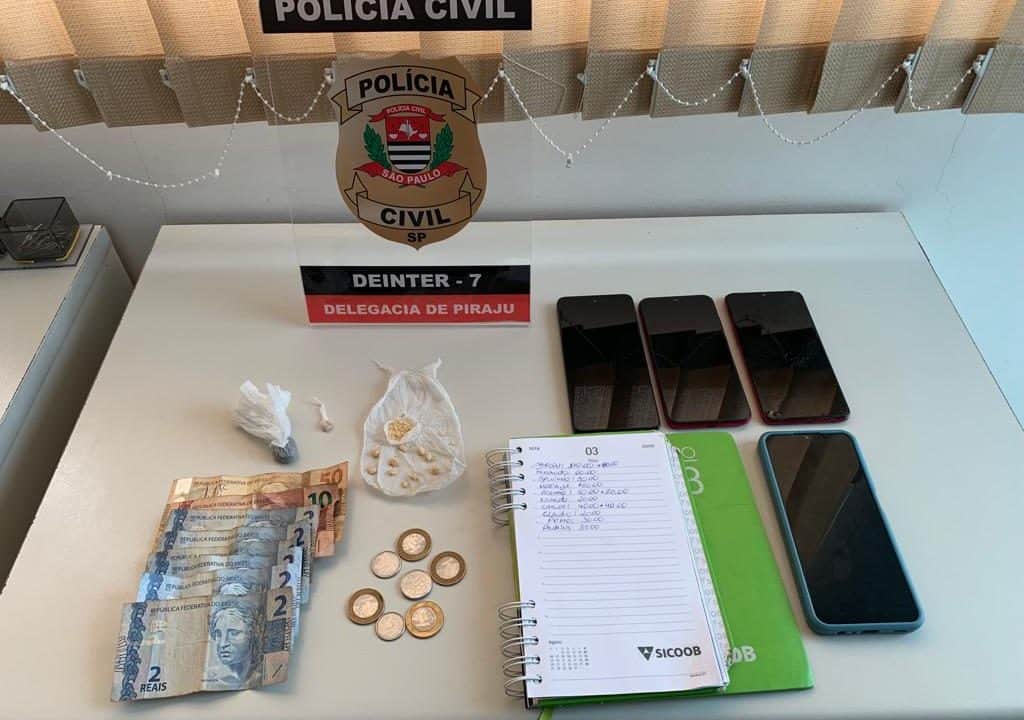 Três pessoas são presas por tráfico e associação para o tráfico de drogas na região
