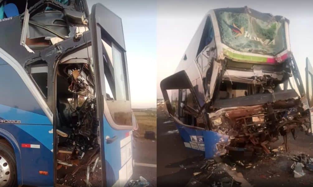 Grave acidente entre ônibus e caminhão deixa ao menos 30 feridos em Iaras