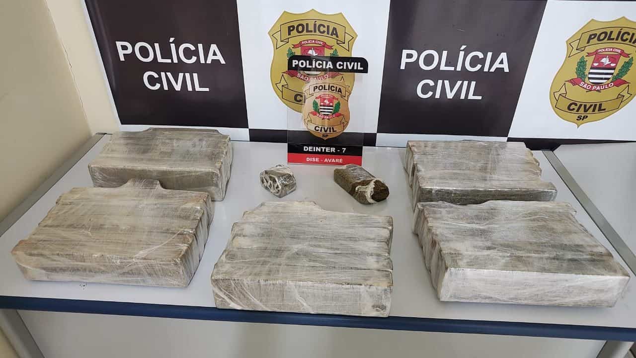 Dois homens são presos em Avaré com 25 Kg de maconha