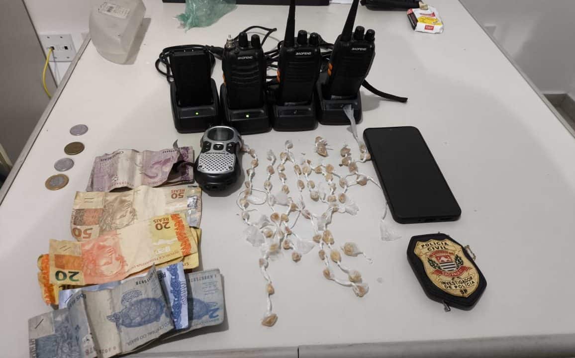 Operação em Taquarituba prende quatro indivíduos por tráfico de drogas