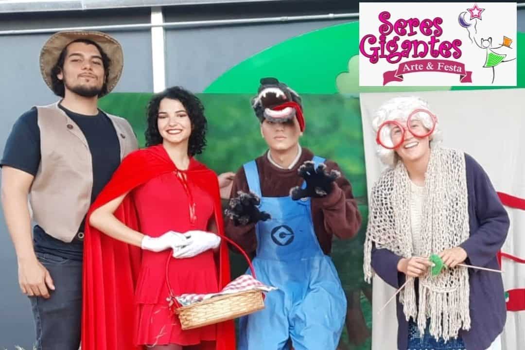 “Seres Gigantes” apresenta pacote teatral para creches, escolas municipais e projetos sociais