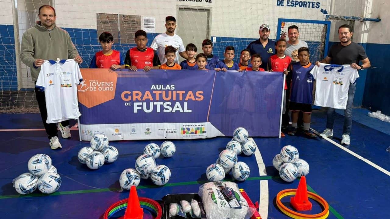 Projeto Jovens de Ouro impulsiona futsal em Cerqueira César com apoio da Cutrale