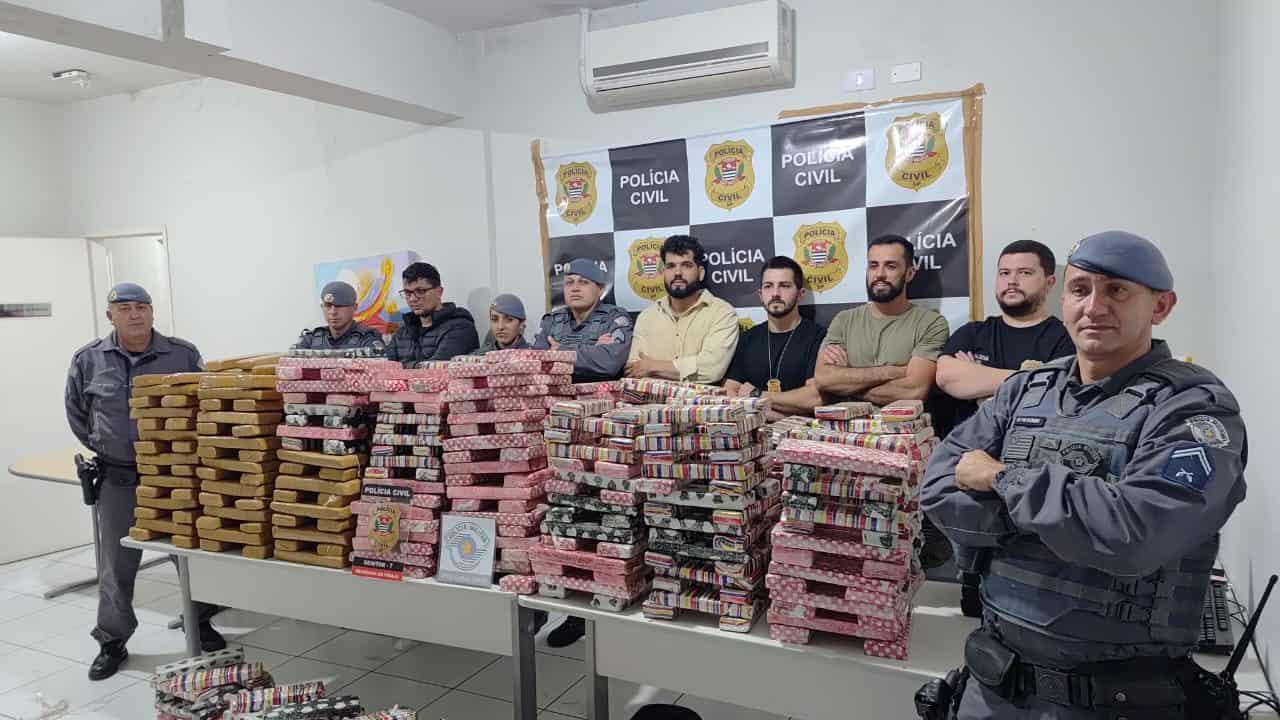 Piraju e Iaras: Megaoperação da Polícia resulta na apreensão de mais de meia tonelada de maconha