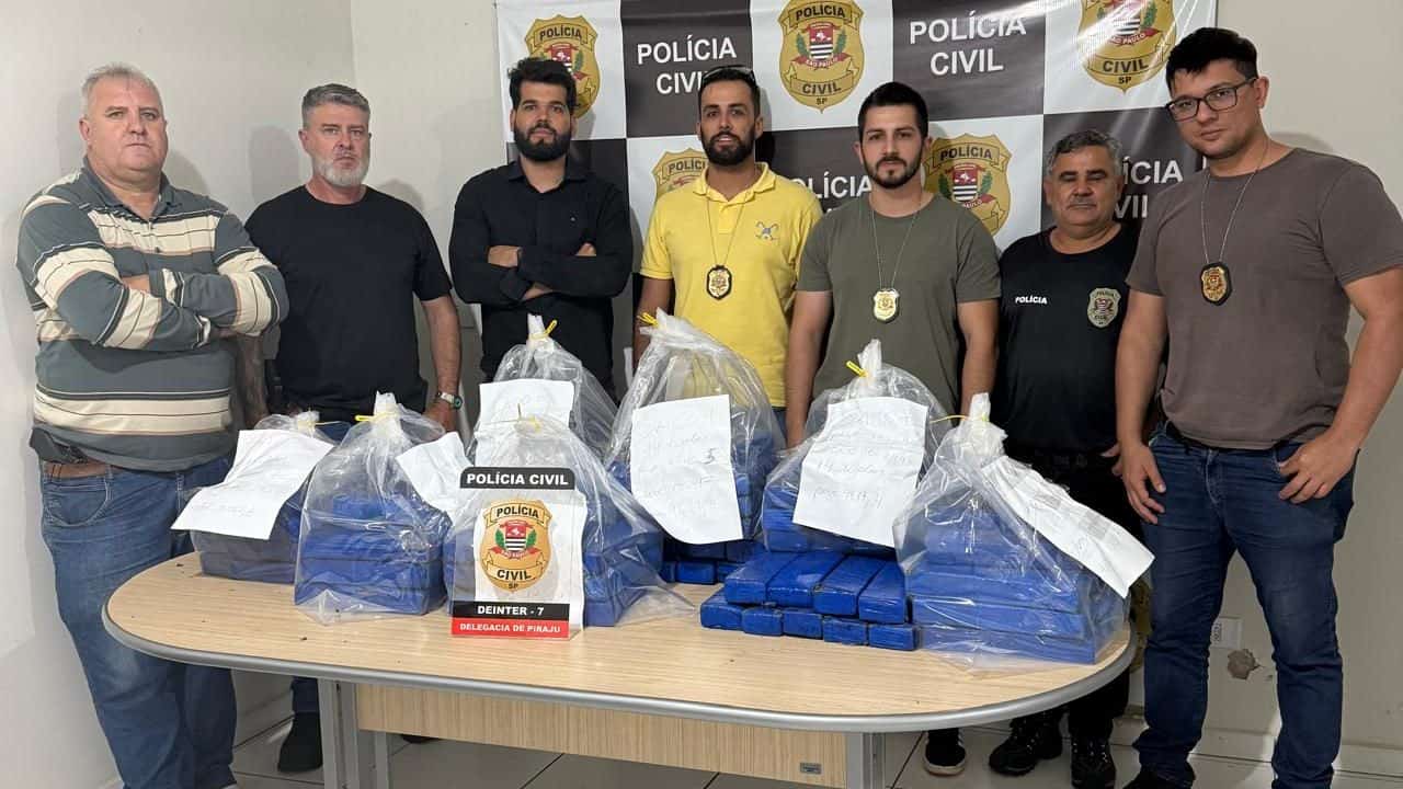 Polícia Civil intercepta carregamento de 94 kg de maconha e prende casal em flagrante