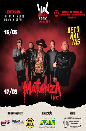 Avaré Rock Fest 2026 terá dois dias de shows, camping e atrações esportivas no recinto da EMAPA
