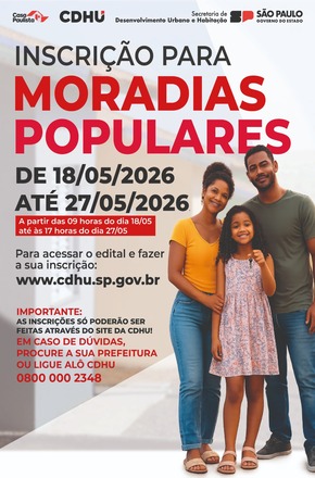 Casa própria: Óleo está com inscrições abertas para CDHU