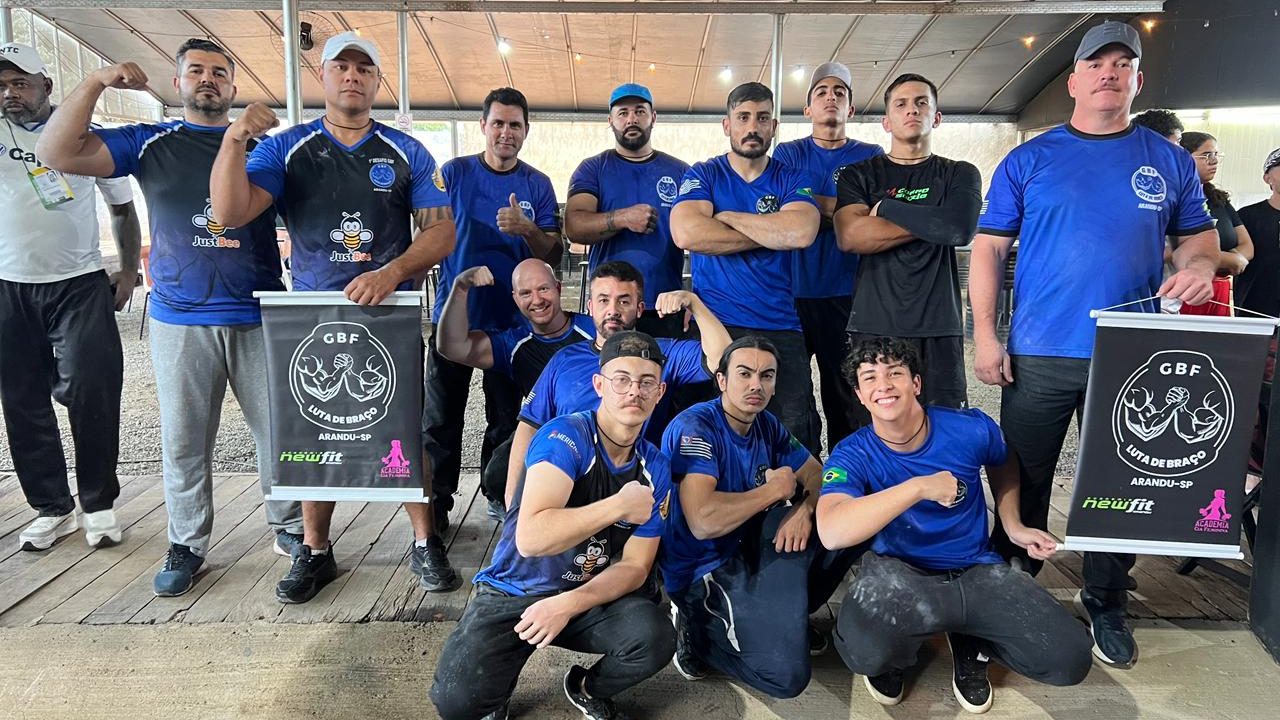 Equipe de Arandu conquista destaque nacional no Campeonato Brasileiro de Luta de Braço