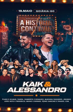 Dupla de Piraju, Kaik & Alessandro gravam novo DVD em Goiânia com grandes nomes da música sertaneja