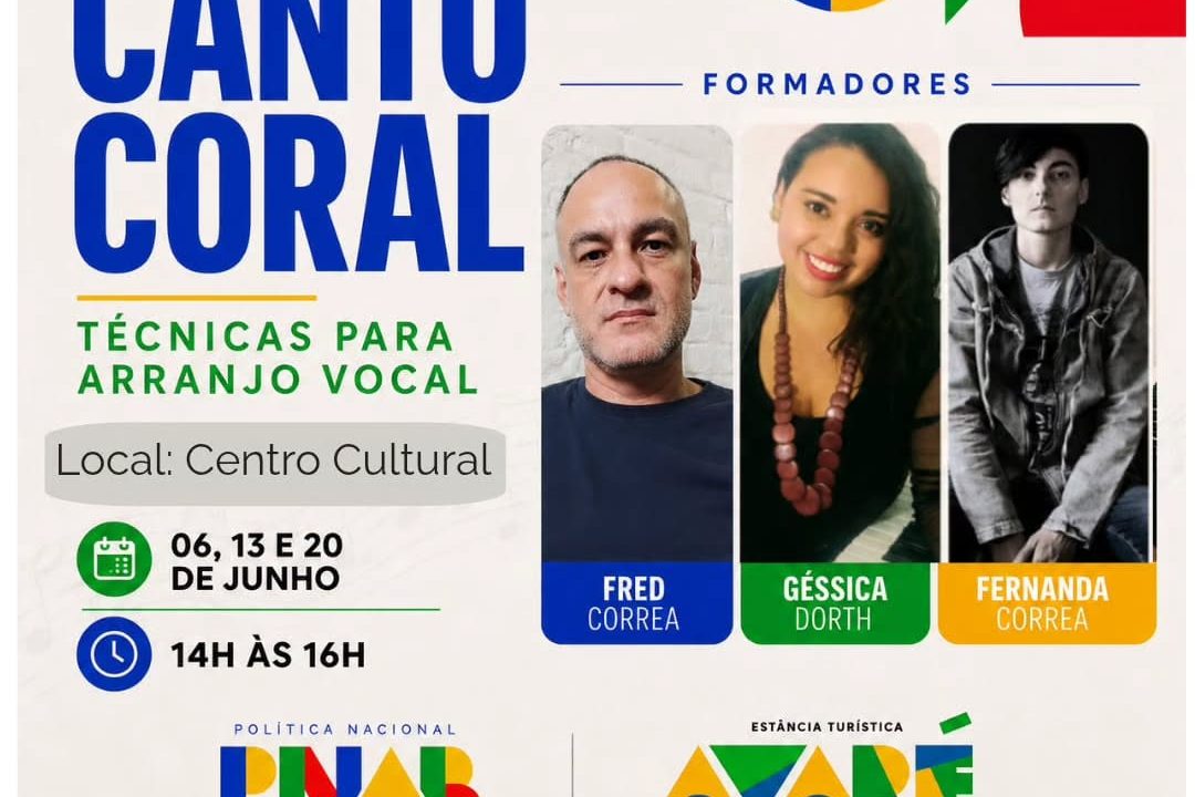 Workshop gratuito de canto coral está com inscrições abertas em Avaré
