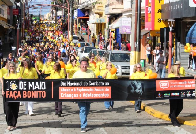 Avaré promove caminhada da campanha Faça Bonito em mobilização contra violência sexual infantil