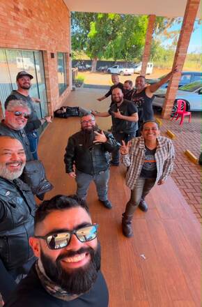 Integrantes do GAFA MC viajam quase mil quilômetros para marcar presença no Capital Moto Week 2026