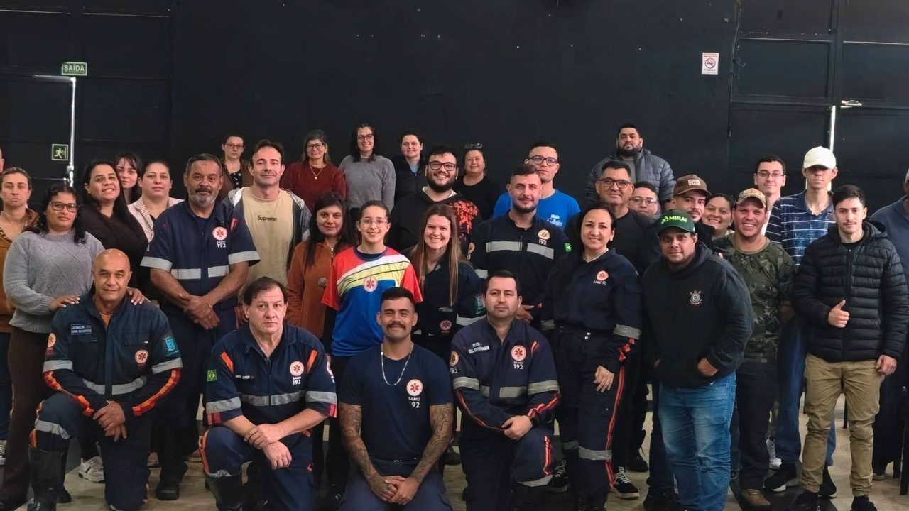 SAMU de Cerqueira César realiza treinamento de Suporte Básico à Vida