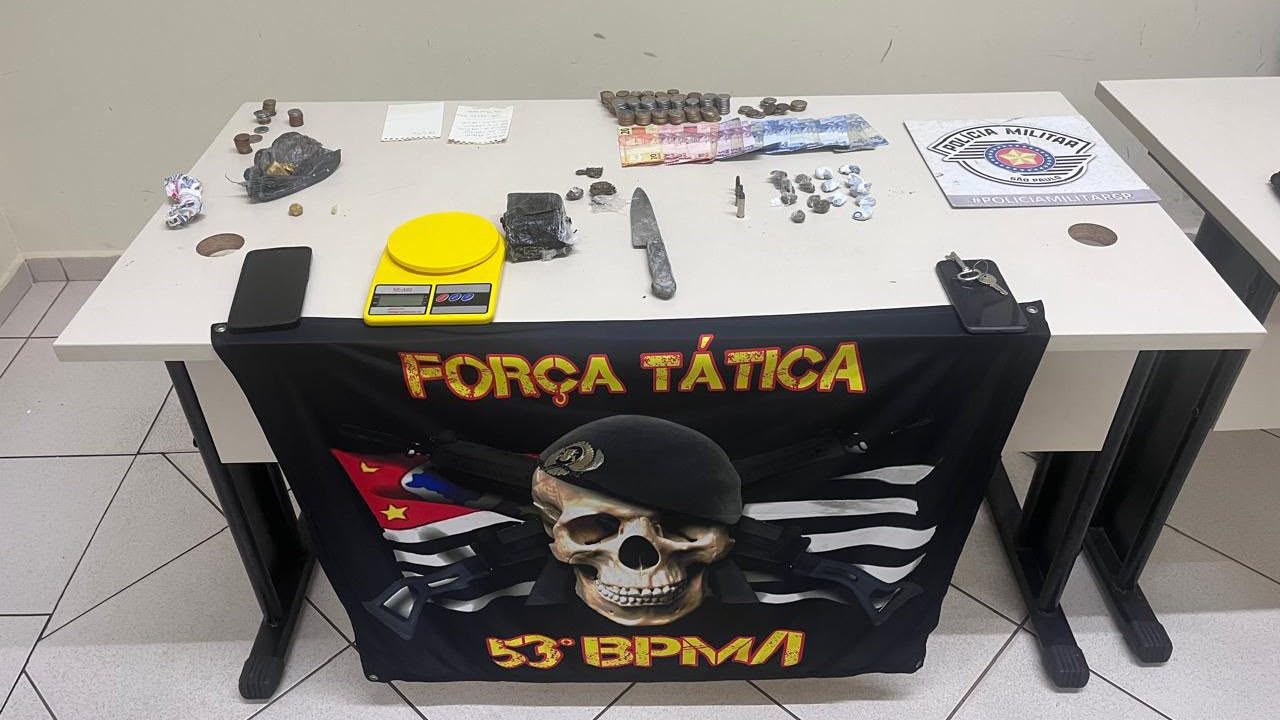 Força Tática apreende drogas e munições durante operação no Jardim Bonsucesso, em Avaré