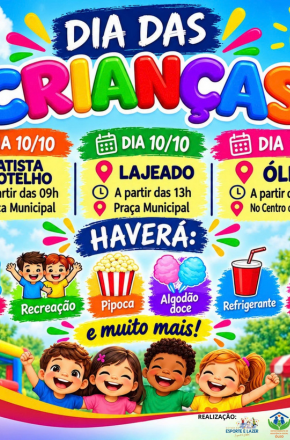 Óleo terá programação gratuita para o Dia das Crianças