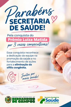 Bernardino de Campos recebe Prêmio Luiza Matida pela terceira vez consecutiva