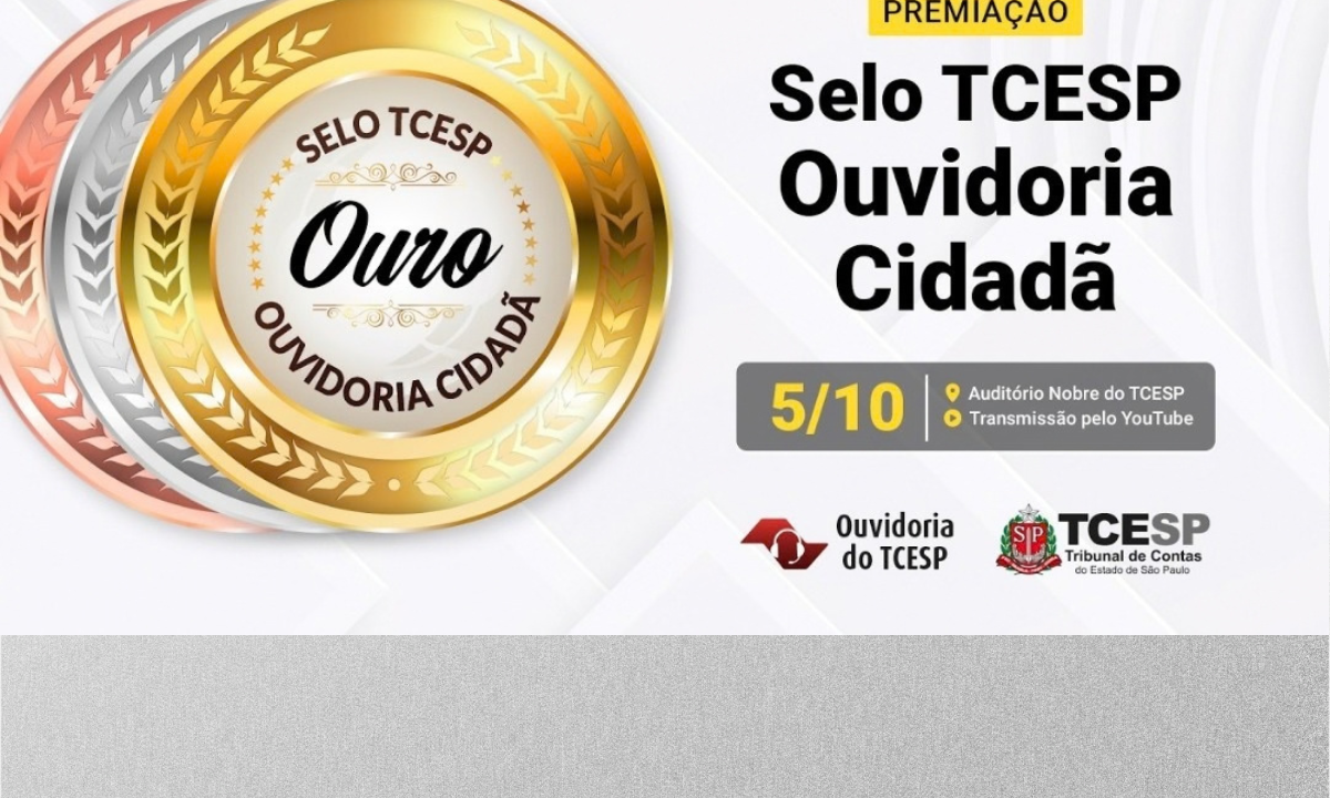 Órgãos públicos da região recebem Selos TCESP Ouvidoria Cidadã